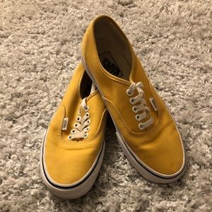 Authentic Yellow Vans